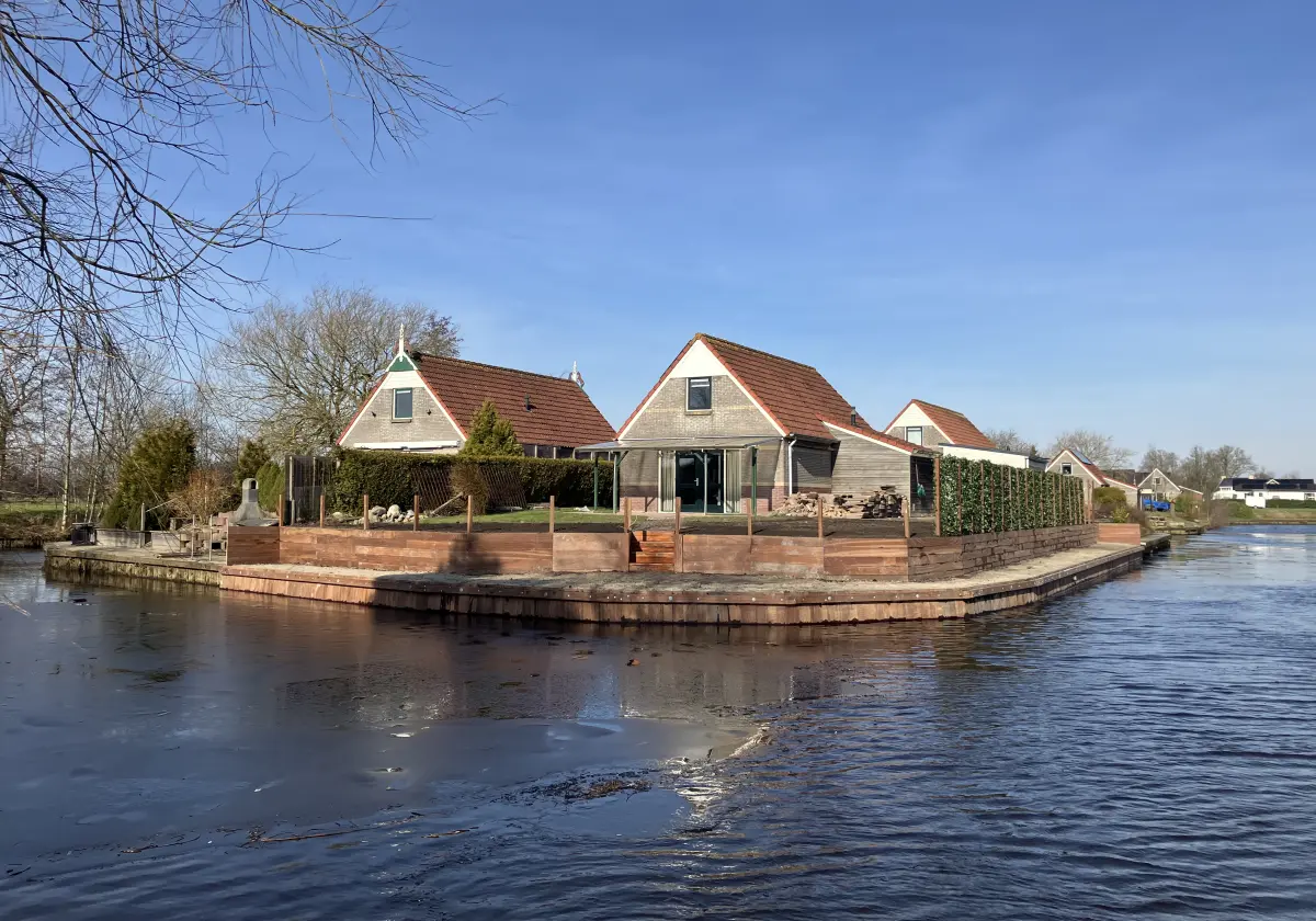 Het plaatsen van een damwand in Aldwâld is afgerond